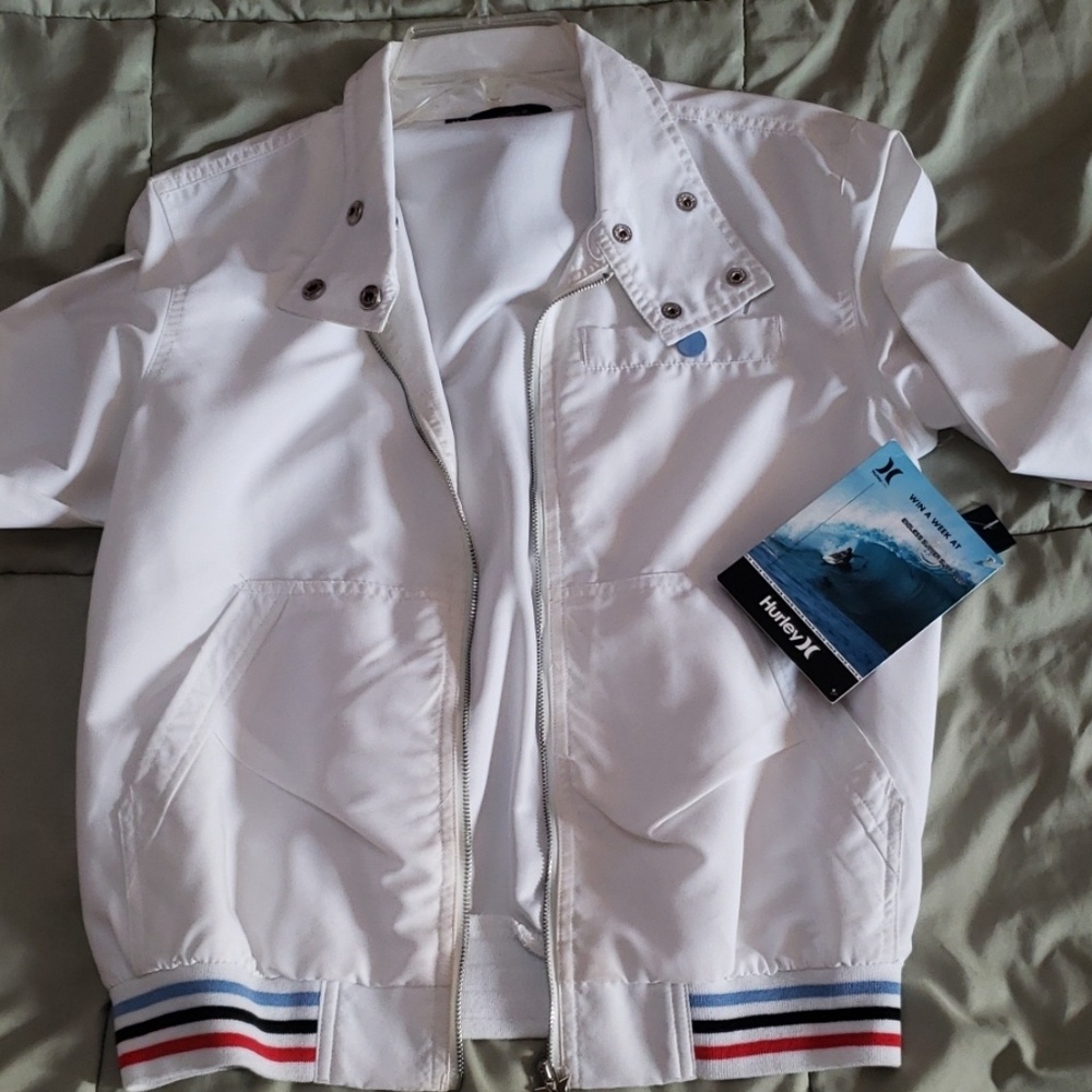 New White wind breaker jacket